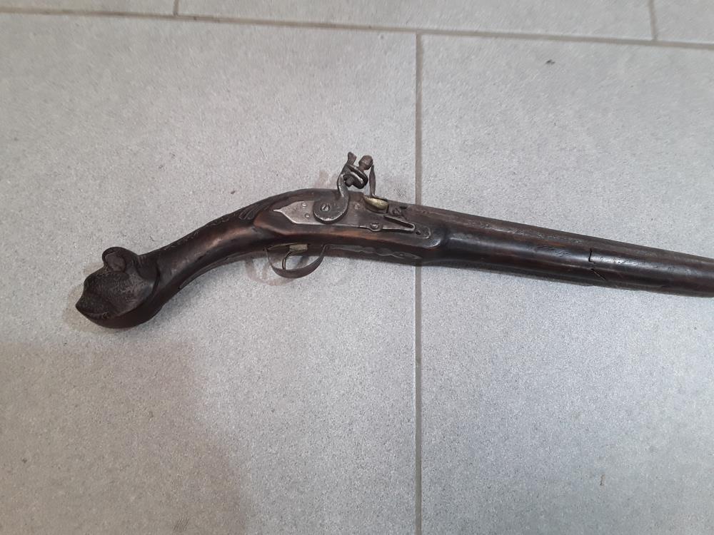 PISTOLET PLATINE A SILEX  18EME 
