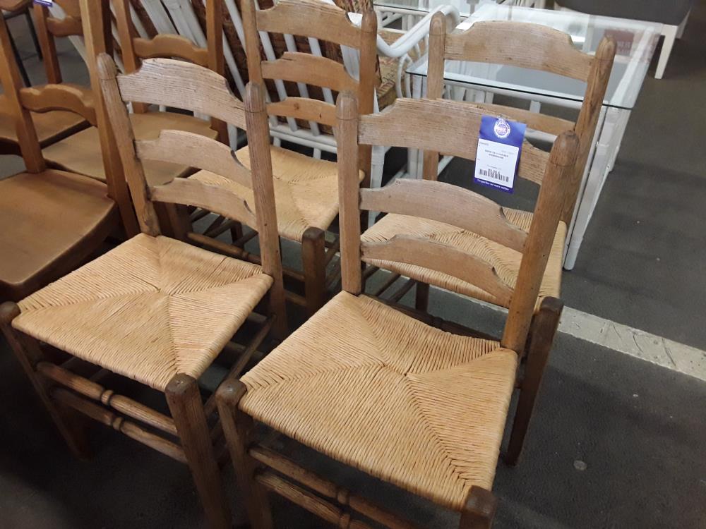 SERIE DE 4 CHAISES ARDENNAISE  