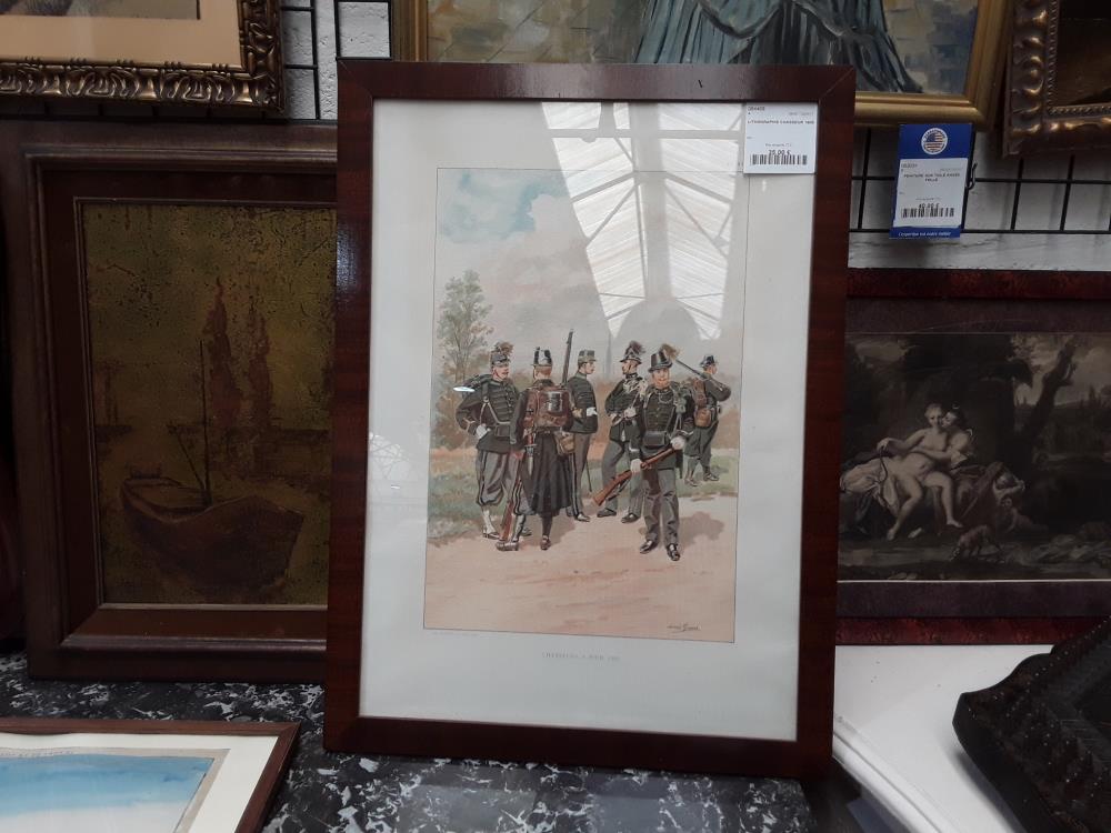 LITHOGRAPHIE CHASSEUR 1905
