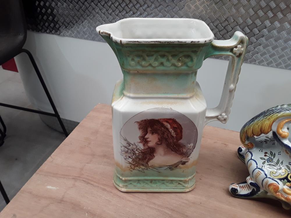 PICHET A BIERRE FIN 19ÈME EN FAIENCE 
