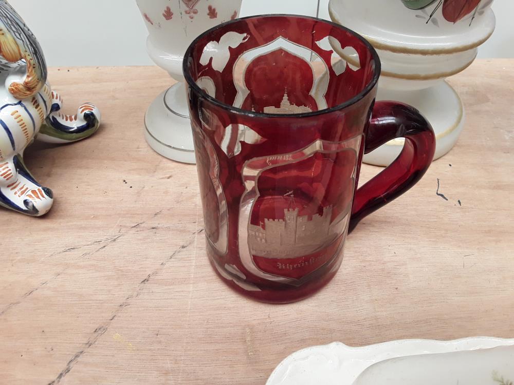 CHOPPE TAILLÉ ROUGE FIN 19ÈME 