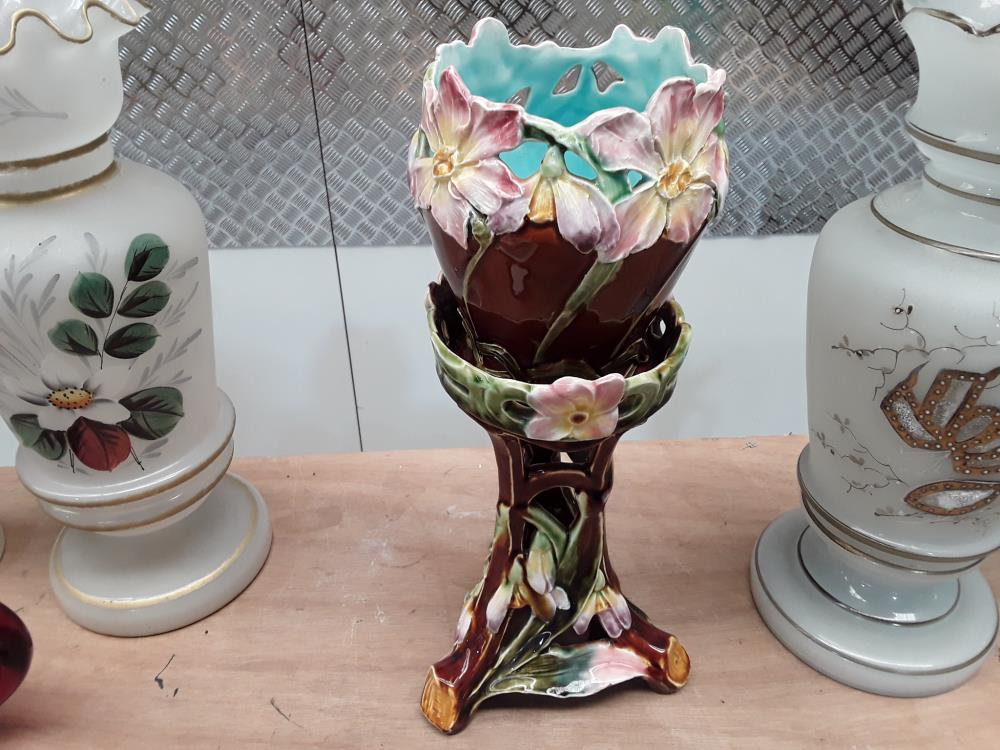 VASE SUR COLONNE ART NOUVEAU 