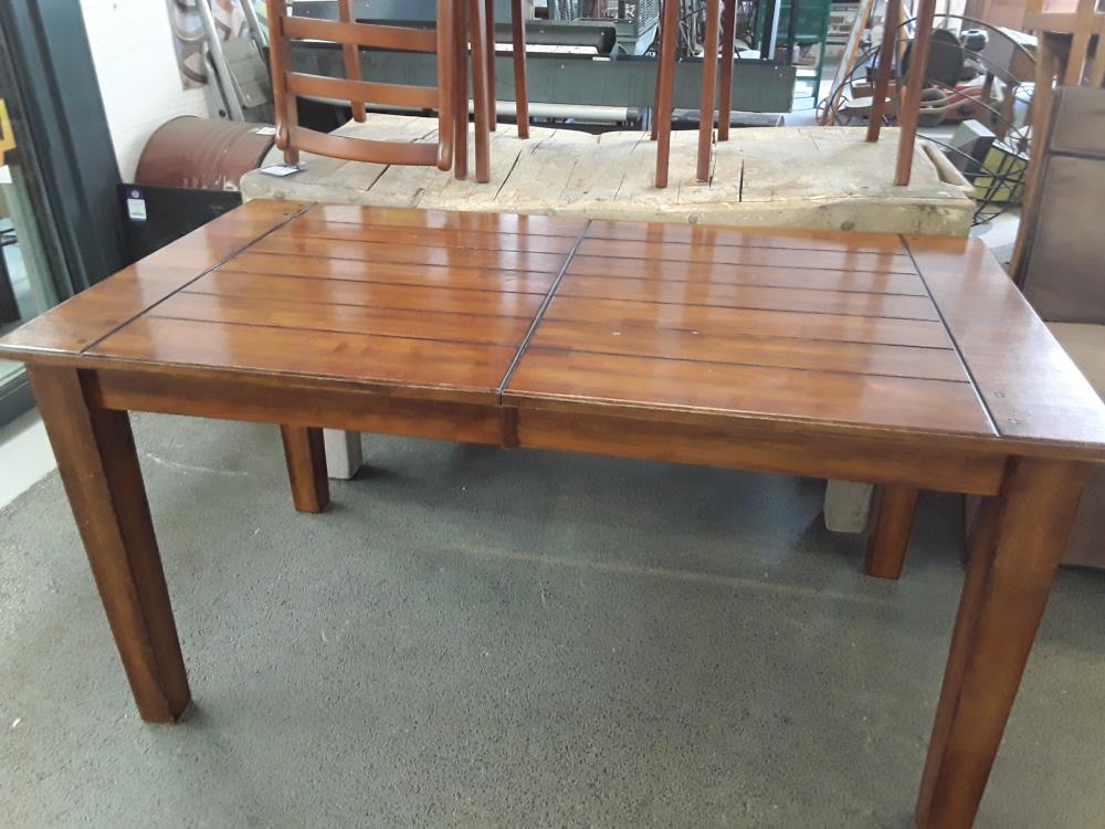 TABLE EN TECK AVEC ALLONGES 