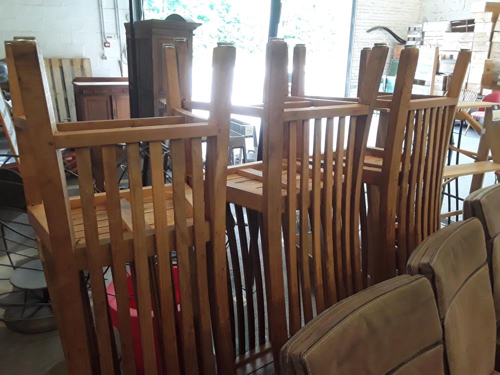 SERIE DE 6 CHAISES EN TECK 