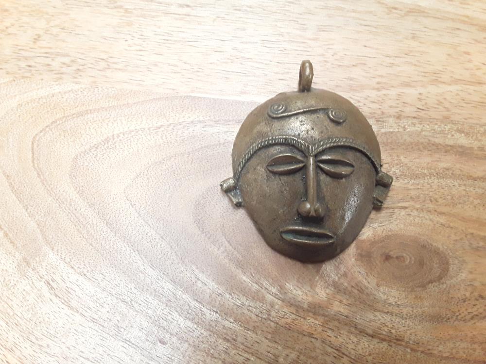 MASQUE AFRIQUE COLLIER ETHNIQUE ANCIEN DEBUT 20EME
