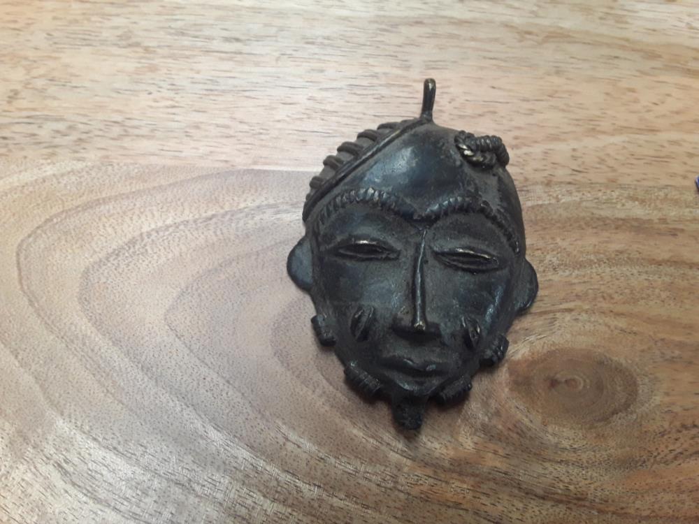 MASQUE AFRIQUE COLLIER ETHNIQUE ANCIEN DEBUT 20EME