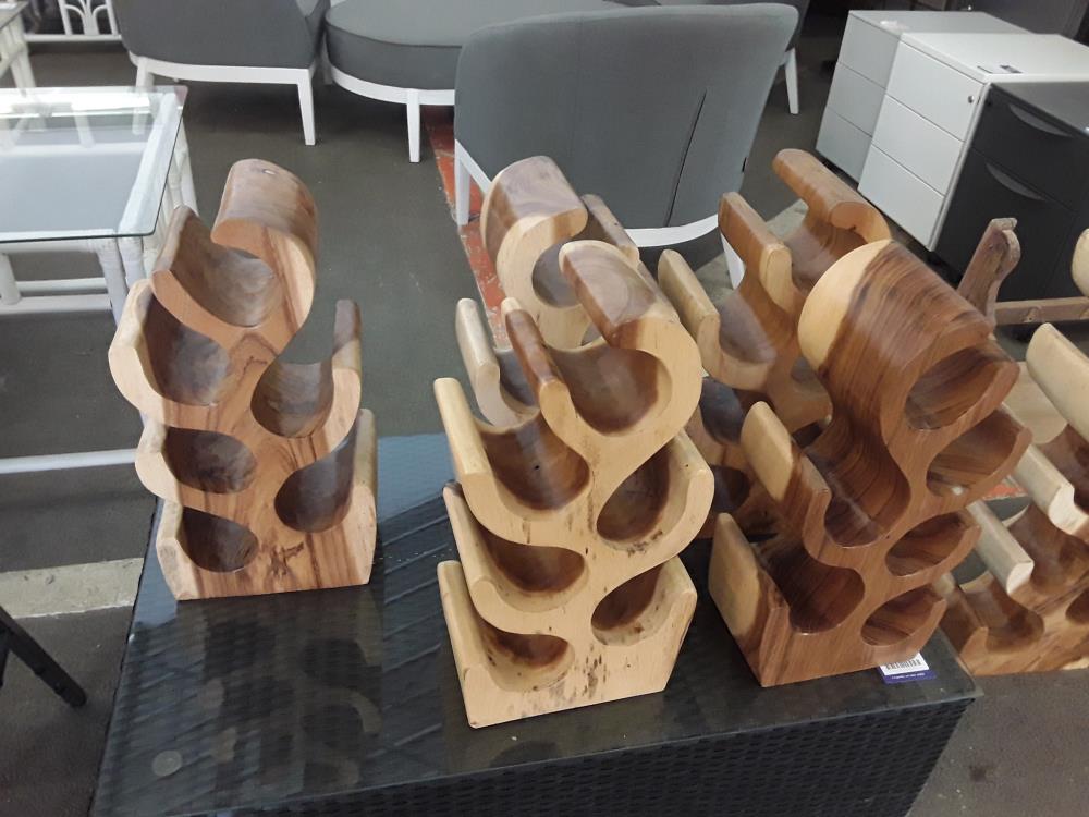 PORTE 6 BOUTEILLES EN BOIS DECO 