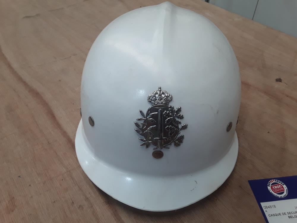 CASQUE DE SECURITÉ POLICE BELGE 