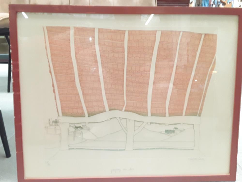 LITHOGRAPHIE ARTISTE FRANÇAISE CHARLOTTE REINE MI CLOS