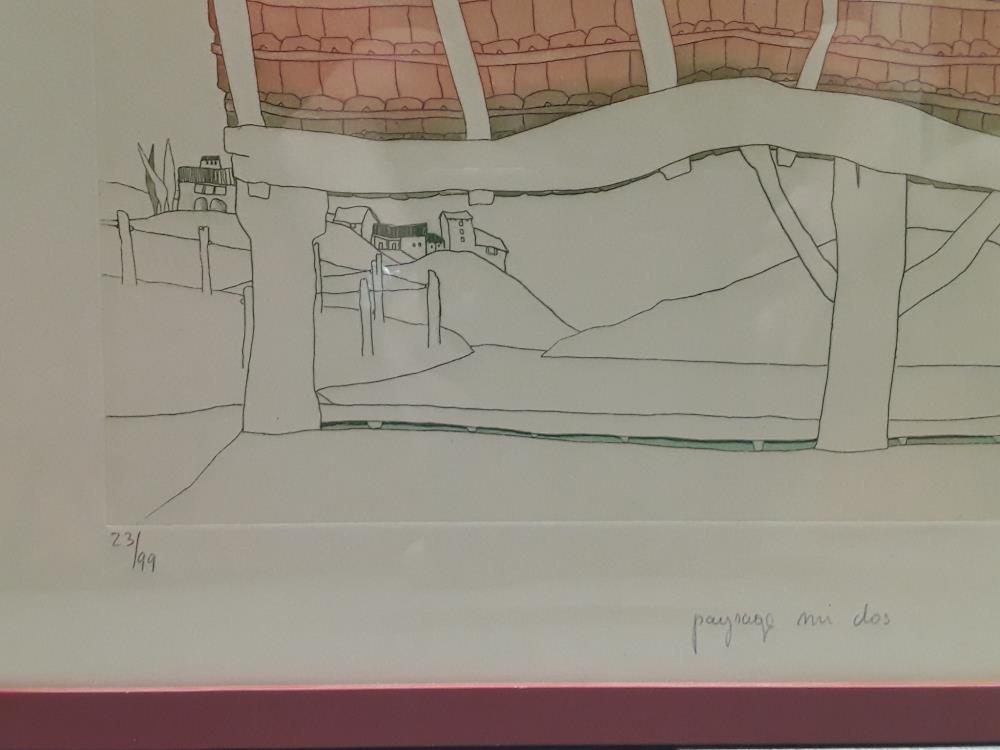 LITHOGRAPHIE ARTISTE FRANÇAISE CHARLOTTE REINE MI CLOS