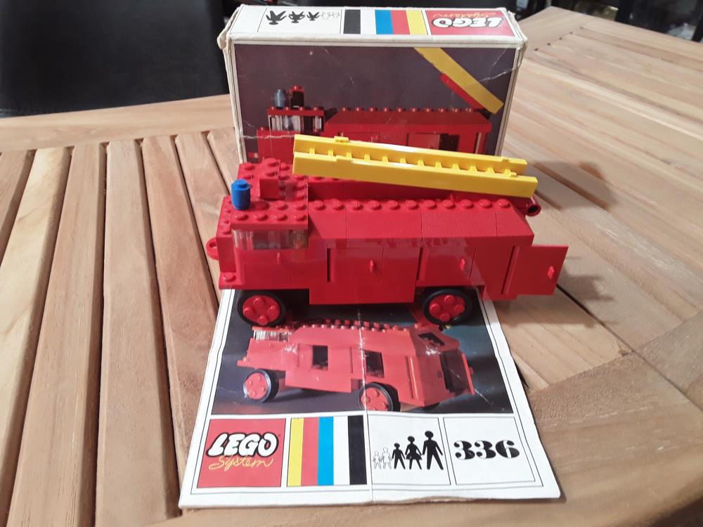 CAMION LEGO POMPIER 336 1968 FIRE TRUCK