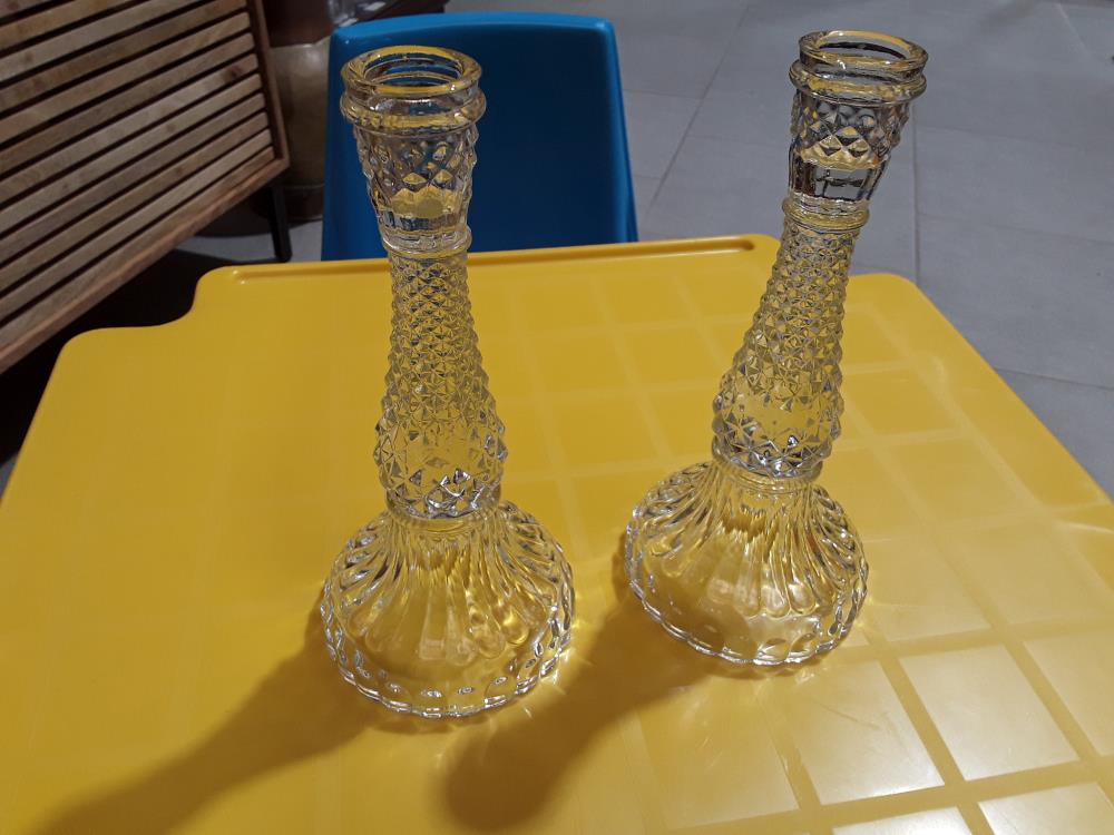 PAIRE DE BOUGEOIRS 