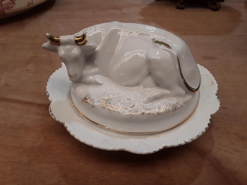 BEURRIER EN FAIENCE
