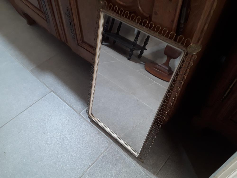 MIROIR DORE LAITON 
