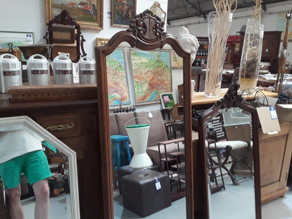MIROIR ÉTROIT EN CHENE 