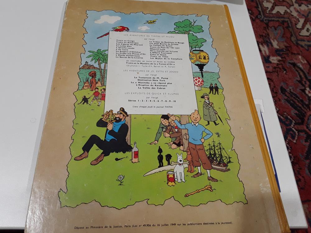 TINTIN LE TRÉSOR DE RACKHAM LE ROUGE 