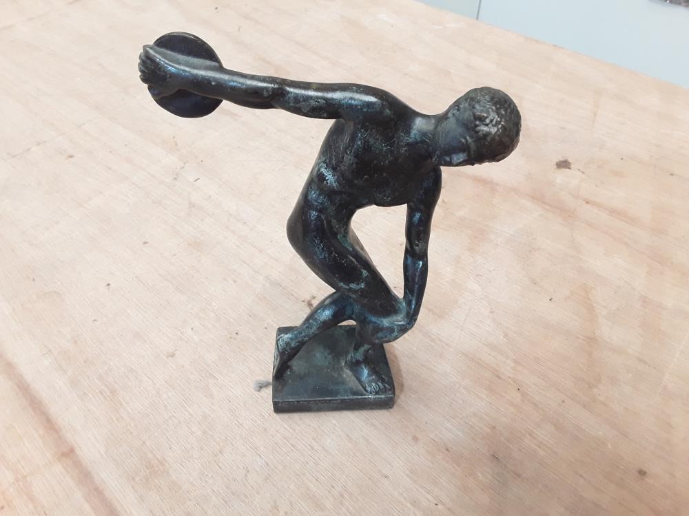 STATUETTE DISCOBOLE BRONZE 
