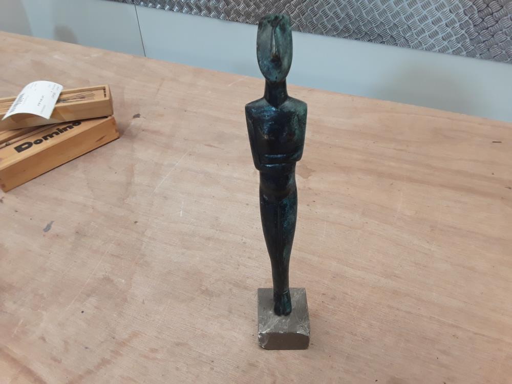 STATUETTE IDOLE CYCLADIQUE BRONZE