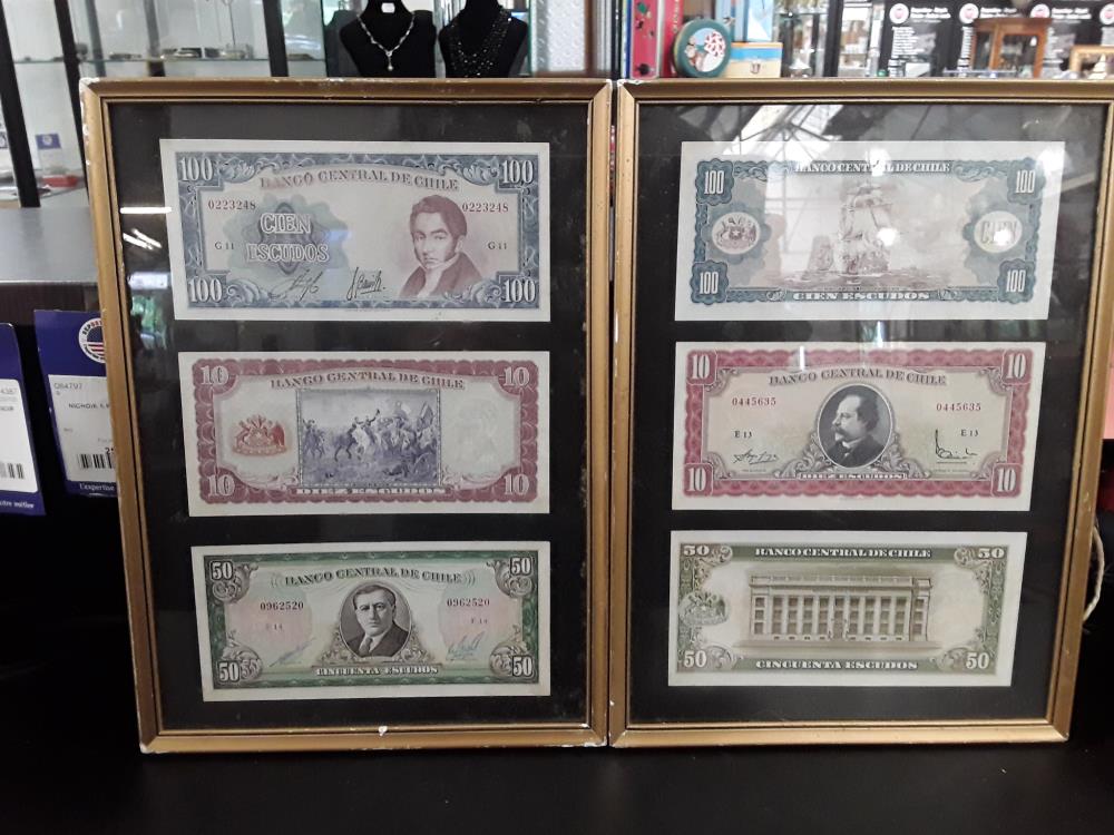 COLLECTION DE BILLETS DU CHILI