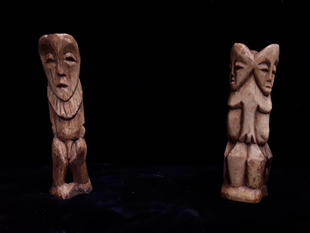 STATUETTE EN OS SCULPTÉ BWAMI LEGA PRIX POUR 1 PCS
