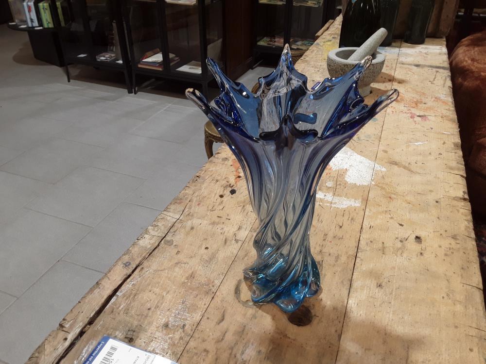 VASE MURANO BLEU