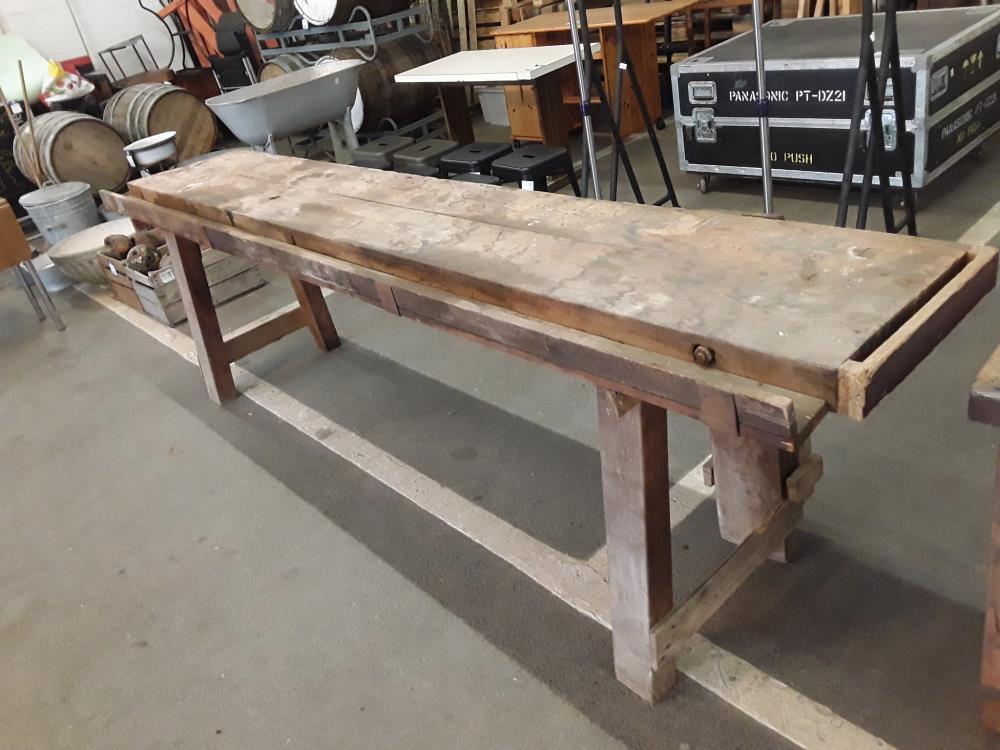 BANC DE MENUISIER AVEC PRESSE 2M95