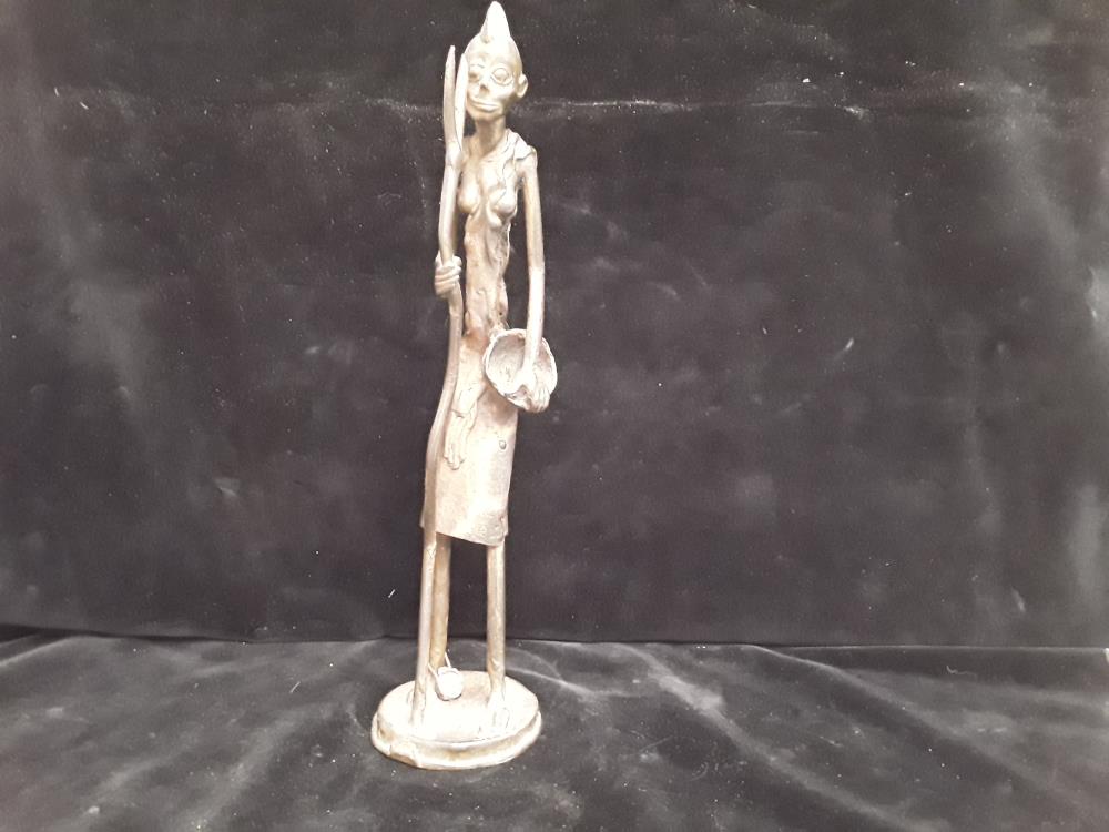 BRONZE CONGO SCULPTURE FEMME 