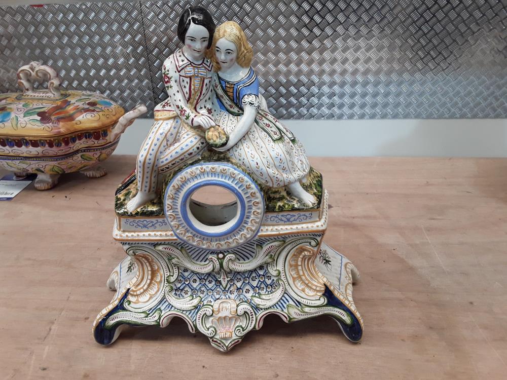 HORLOGE EN FAIENCE DE QUIMPER 