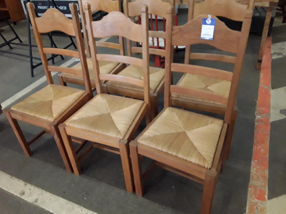CHAISES EN CHÊNE PAILLÉE 