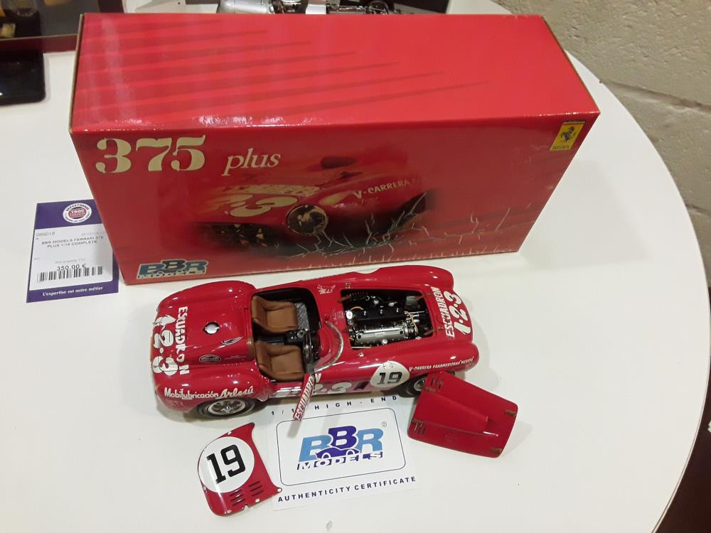 BBR MODELS FERRARI 375 PLUS 1/18 COMPLÈTE 
