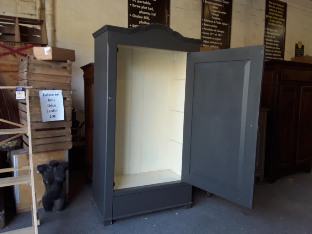 MEUBLE VESTIAIRE PATINÉ 1 PORTES AVEC TIROIRS POUR LES CHAUSSURES 