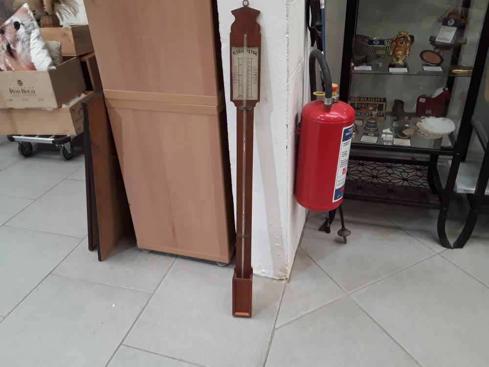 BAROMÈTRE 19 ÈME MONTÉ SUR BOIS 