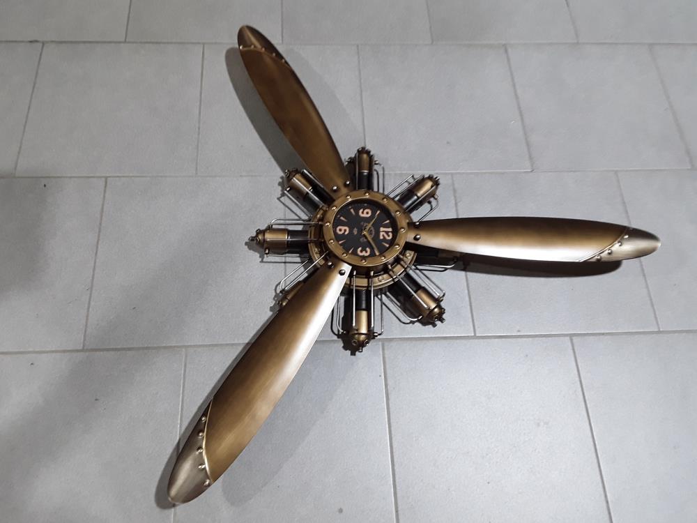 HORLOGE HÉLICE AVIATION DÉCO VINTAGE 