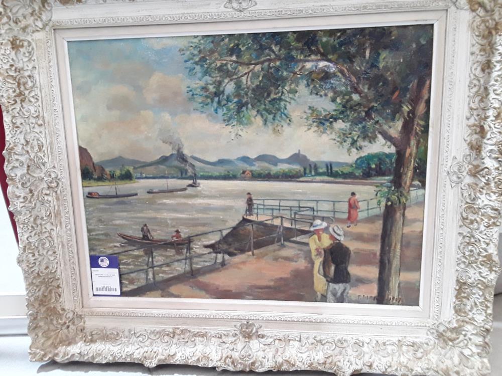 PEINTURE À L'HUILE 1909 IMPRESSIONNISTE