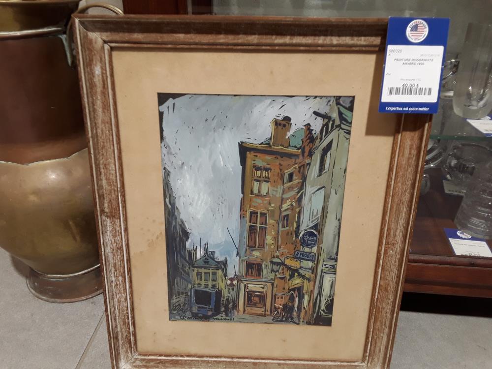 PEINTURE MODERNISTE ANVERS 1930