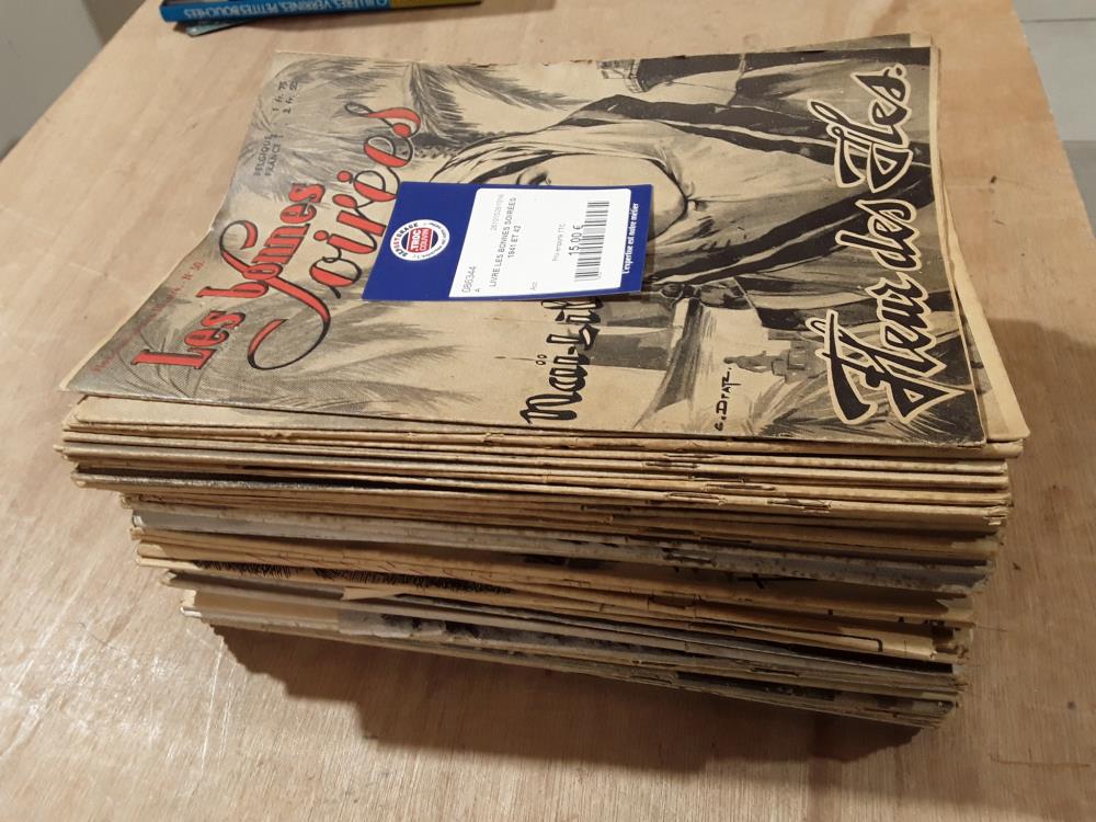 LIVRE LES BONNES SOIRÉES 1941 ET 42