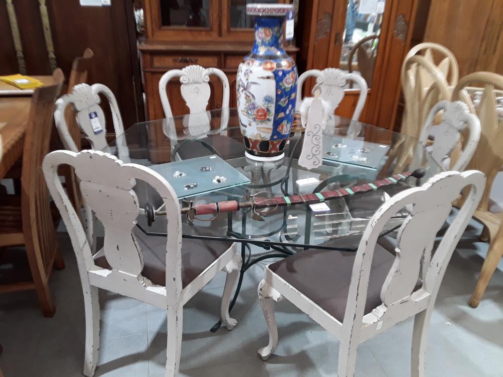 TABLE DE TERRASSE FER FORGE PIED ANNEE 20