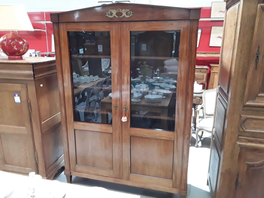 BIBLIOTHÈQUE DIRECTOIRE EN ACAJOU 