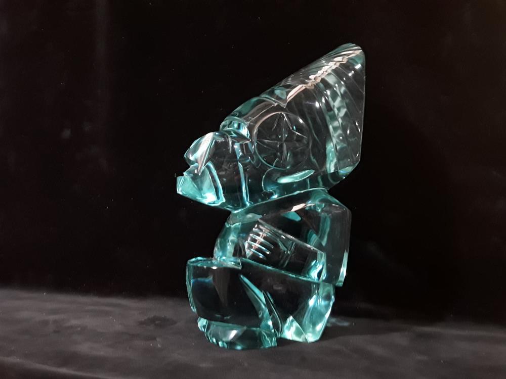 SCULPTURE TIKI INCA CRISTAL TAILLE