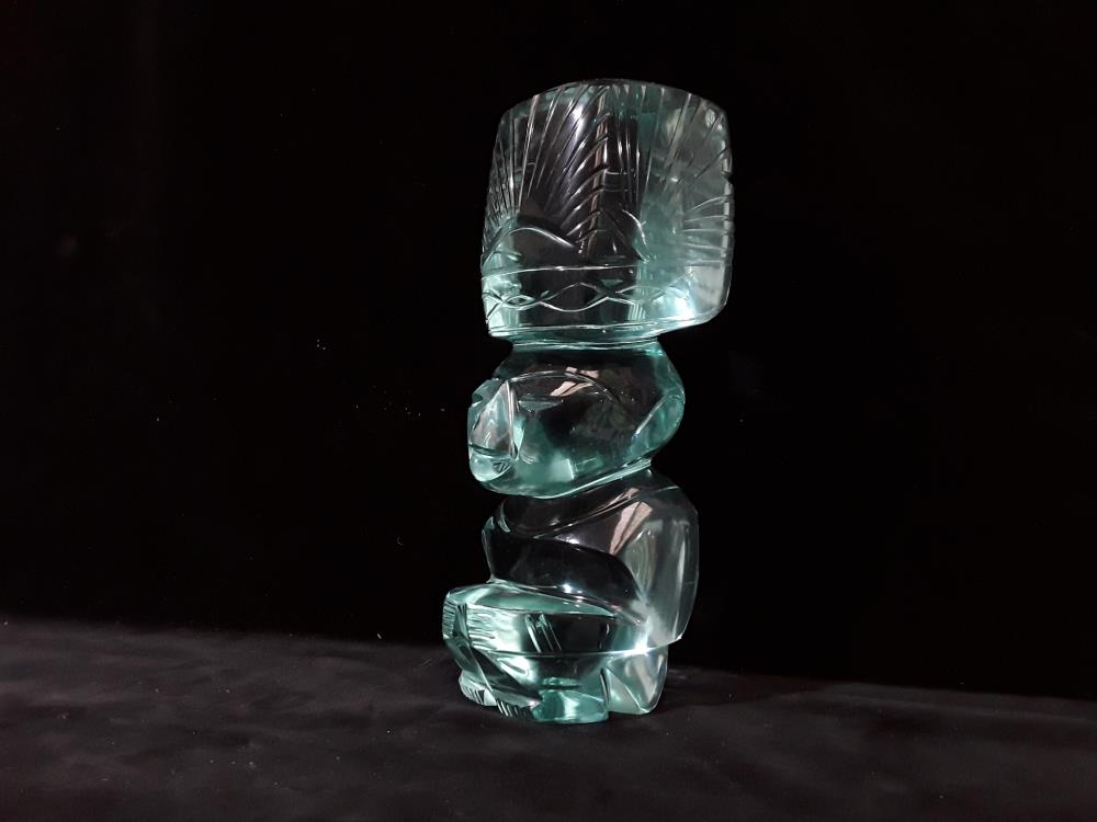 SCULPTURE INCA TAILLE CRISTAL