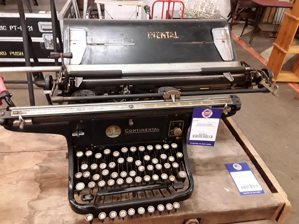 MACHINE A ECRIRE CONTINENTAL ANNÉE 30
