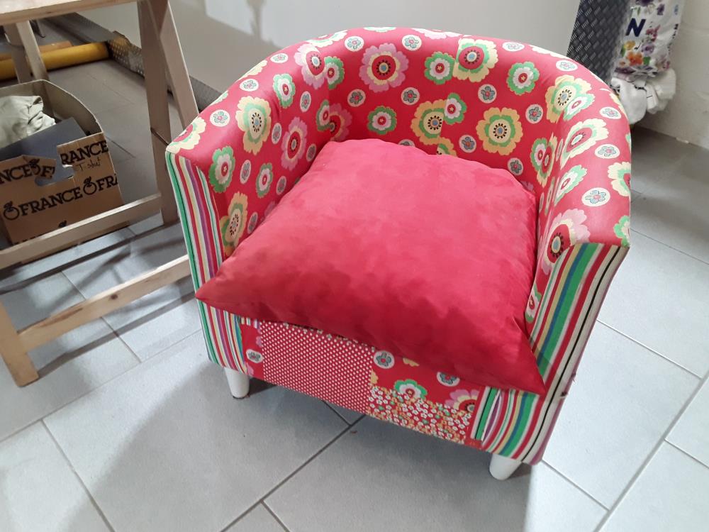 FAUTEUIL CLUB ROUGE DECO 