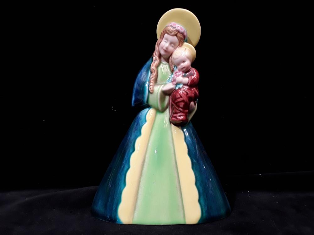 VIERGE À L'ENFANT FAIENCE 