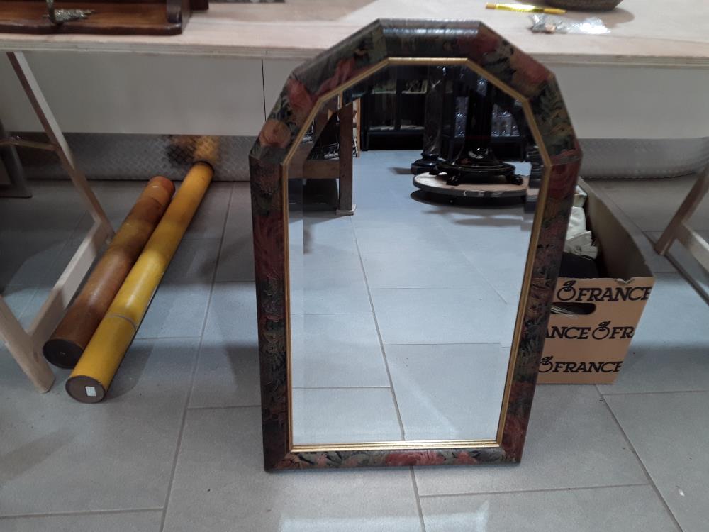 MIROIR DECO MOTIF FLORAL 