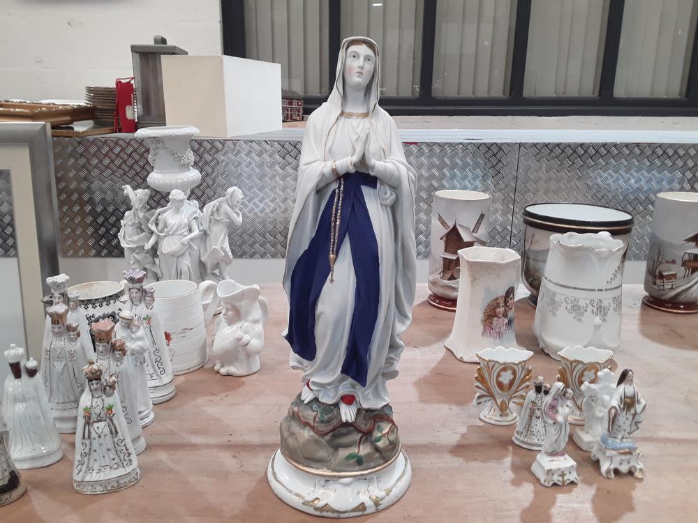 VIERGE PORCELAINE 19EME HAUTEUR 43