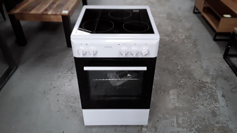 Oceanic Cuisiniere Vitroceramique 50 X50 Four Convection Naturelle Four 48l Blanc Occasion Troc Destock