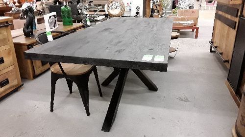 TABLE RECTANGLE MANGUIER PIED CENTRAL 200