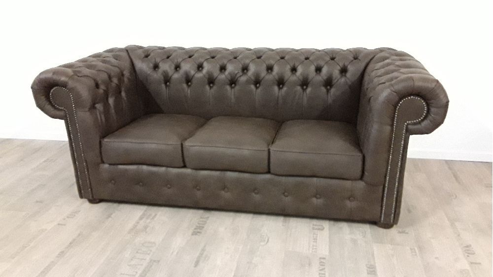 CHESTERFIELD 3 PLACES IMITATION CUIR 