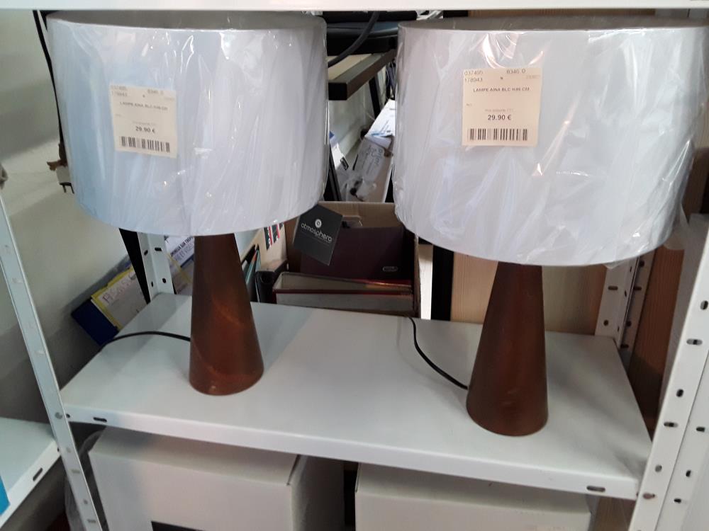 LAMPE AINA BLC H46 CM 