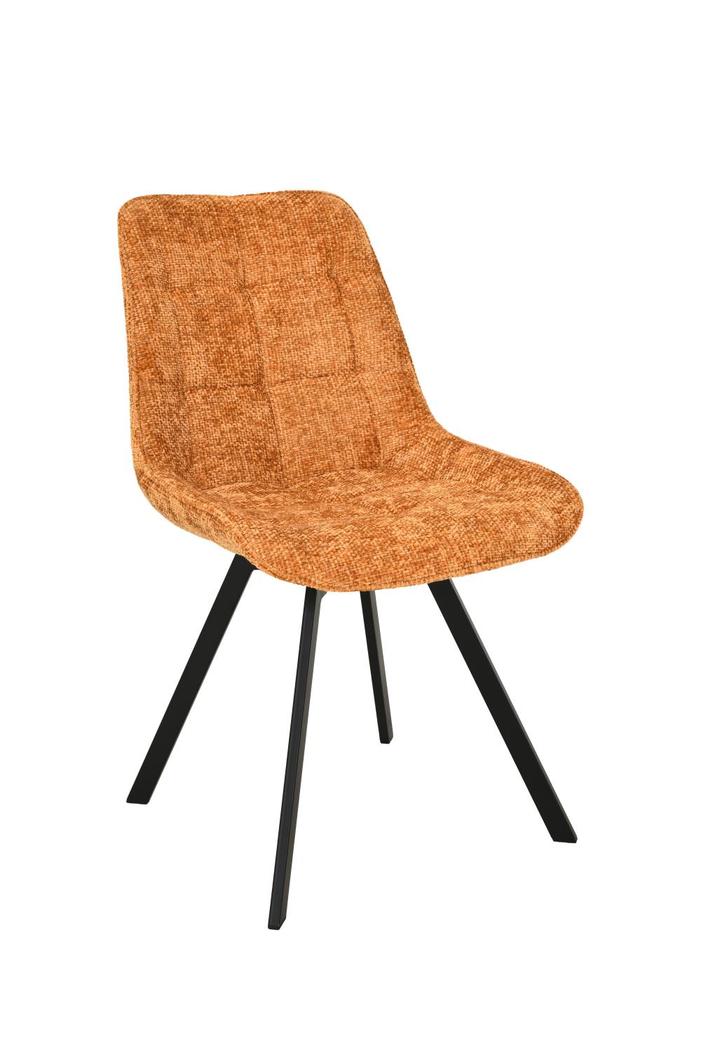 CHAISE JAZZ VELOURS HAGA 68  CURRY  PIEDS NOIR PIVOTANT 51*62*84*49 CM 